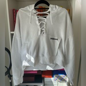 Solidcore x fp movement cross front white sweatshirt